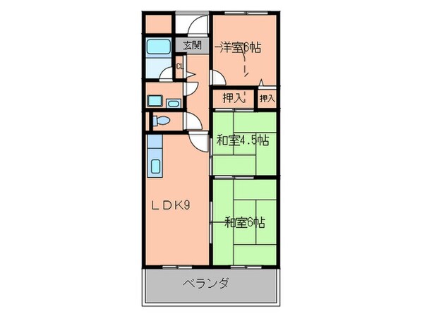 コンフォートステージ１の物件間取画像